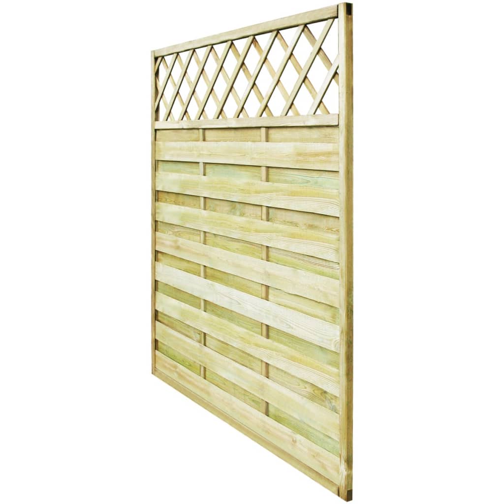 vidaXL Záhradný plotový panel s mriežkou, drevo 180x180 cm