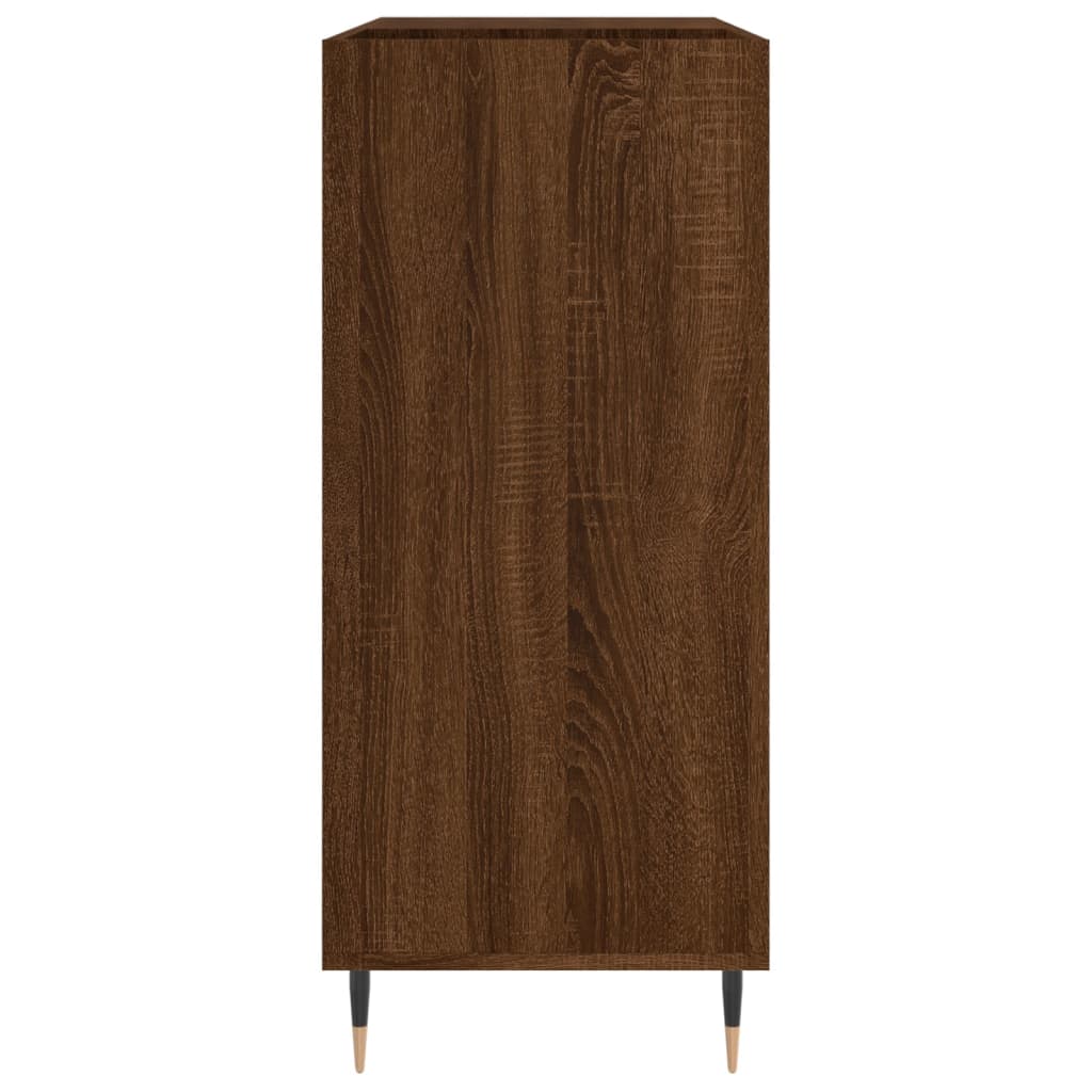 vidaXL Skrinka na platne hnedý dub 84,5x38x48 cm kompozitné drevo