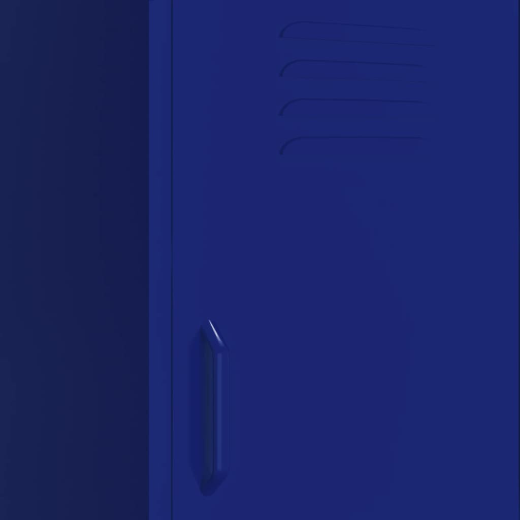vidaXL Úložná skrinka námornícka modrá 42,5x35x101,5 cm oceľ