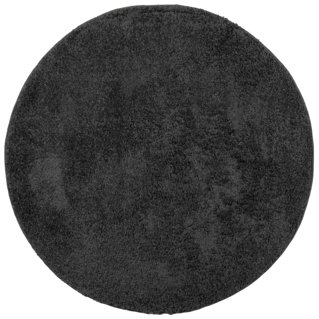 vidaXL Shaggy koberec PAMPLONA, vysoký vlas, moderný, antracit Ø 160cm