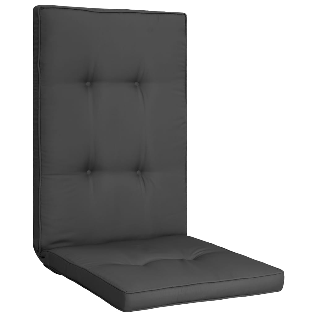 vidaXL Podložky na záhradné stoličky 2 ks, antracitové 120x50x5 cm
