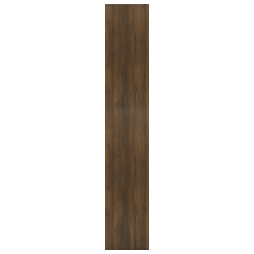 vidaXL Knižnica/deliaca stena hnedý dub 80x30x166 cm drevotrieska