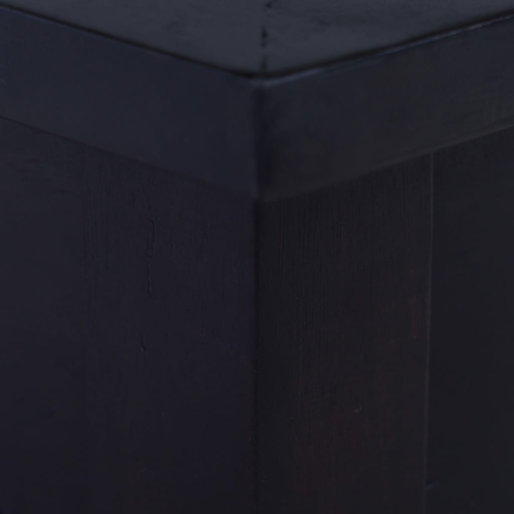 vidaXL Konferenčný stolík bledá čierna káva 100x50x30 cm mahagónový masív