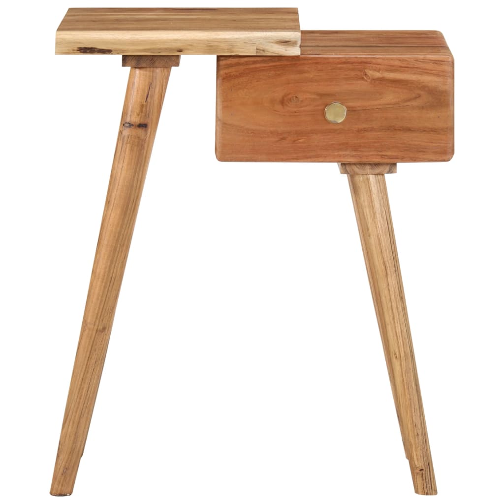 vidaXL Nočný stolík, masívne akáciové drevo 45x32x55 cm