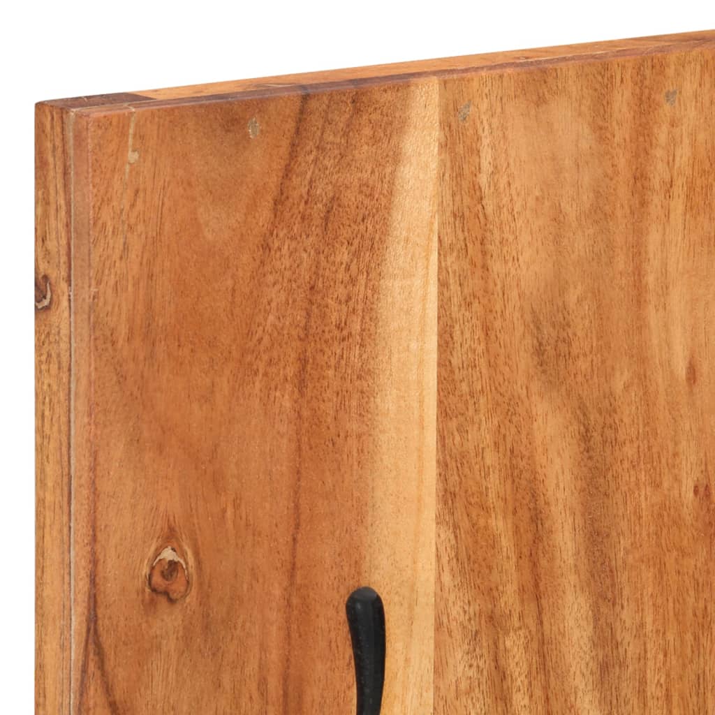 vidaXL Nástenný vešiak na kabáty 2 ks 36x3x110 cm akáciové drevo