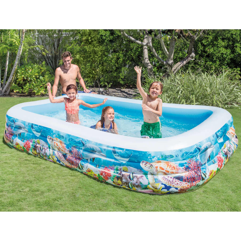 Intex Rodinný plavecký bazén 305x183x56 cm dizajn morského života