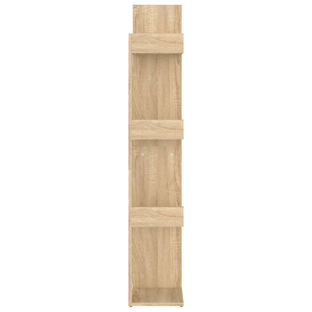 vidaXL Knižnica dub sonoma 48x25,5x140 cm drevotrieska