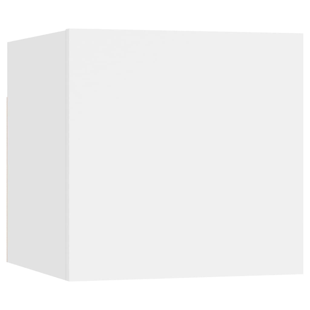 vidaXL Nočný stolík biely 30,5x30x30 cm drevotrieska