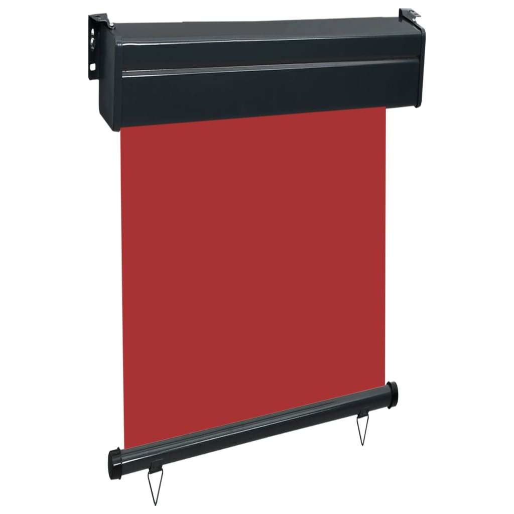 vidaXL Bočná markíza na balkón 60x250 cm, červená