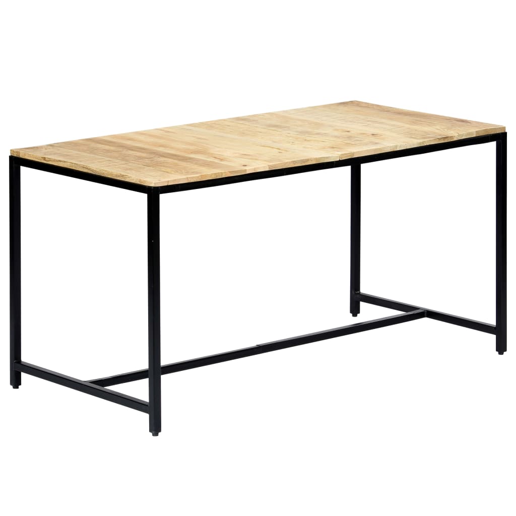 vidaXL Jedálenský stôl 140x70x75 cm surové masívne mangovníkové drevo