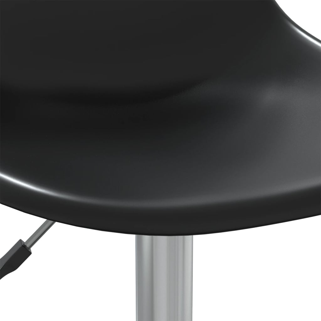 vidaXL Otočná kancelárska stolička čierna PP
