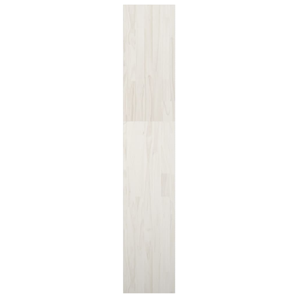 vidaXL Knižnica/deliaca stena biela 40x30x167,5 cm masívna borovica