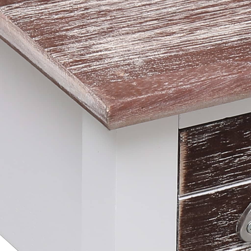 vidaXL Príručný stolík hnedý 40x40x40 cm drevo paulovnie
