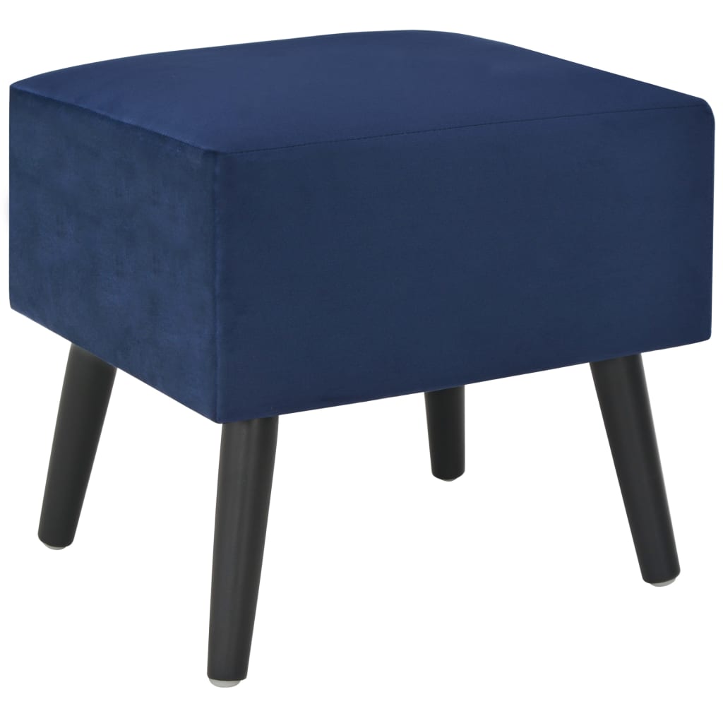 vidaXL Nočné stolíky 2 ks modré 40x35x40 cm zamatové
