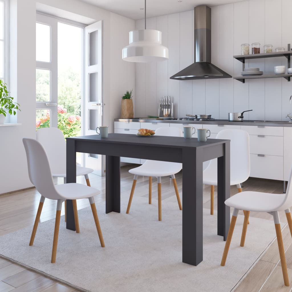 vidaXL Jedálenský stôl sivý 120x60x76 cm drevotrieska