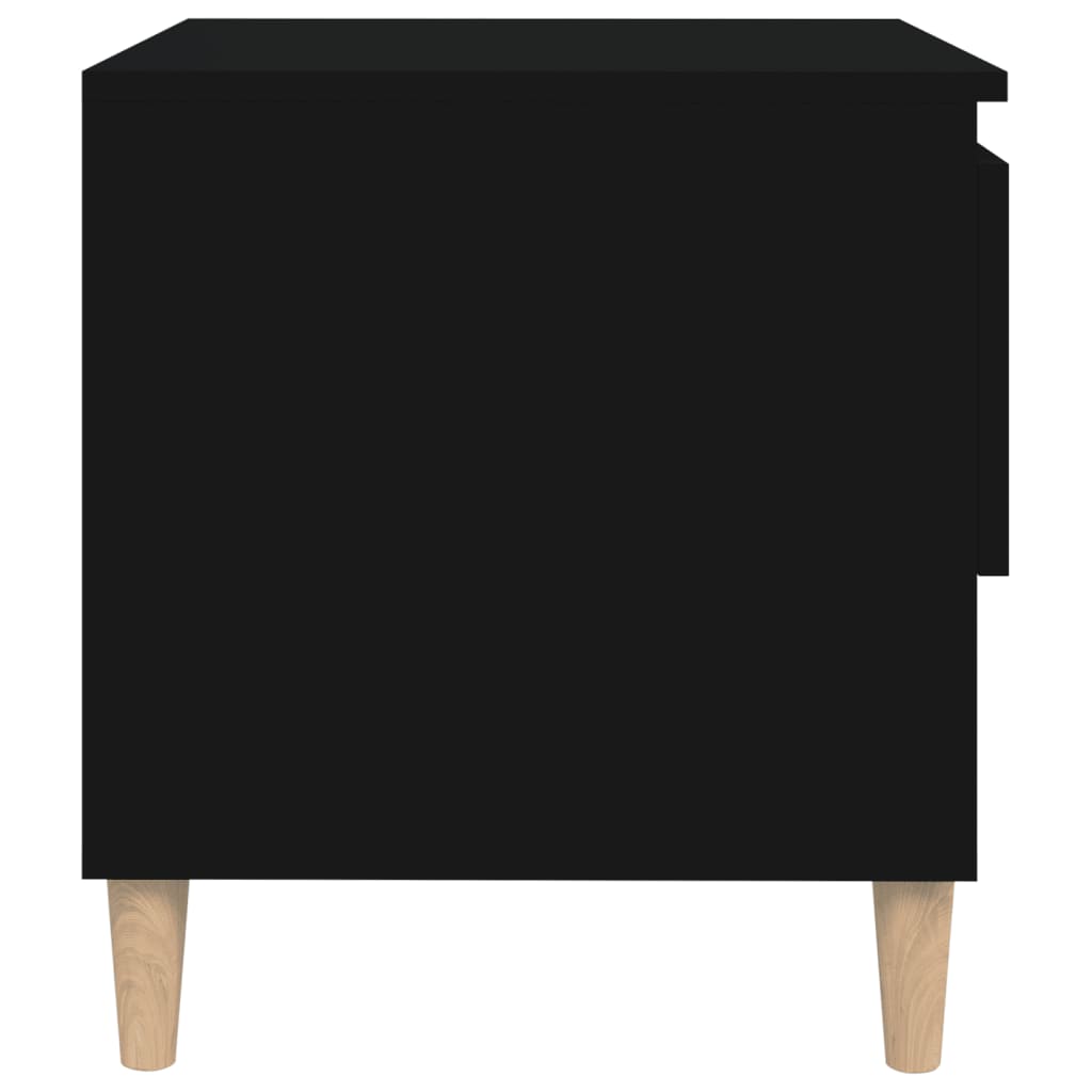 vidaXL Nočné stolíky 2 ks čierne 50x46x50 cm spracované drevo