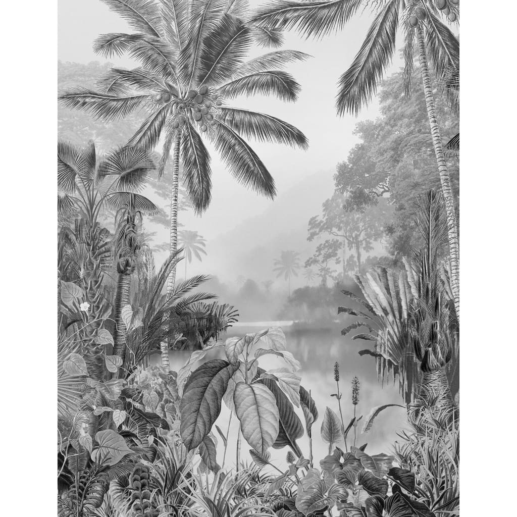 Komar Fototapeta Lac Tropical Black & White 200x270 cm
