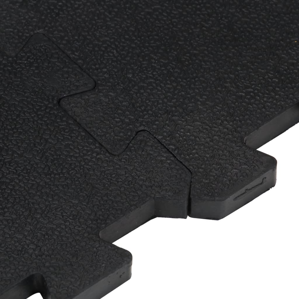 vidaXL Gumová podlahová dlaždica čierna 12 mm 100x100 cm