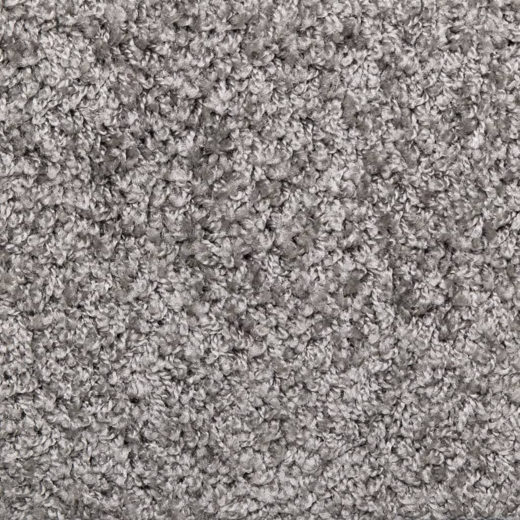 vidaXL Kobercové nášľapy na schody 15 ks, 65x21x4 cm, sivé