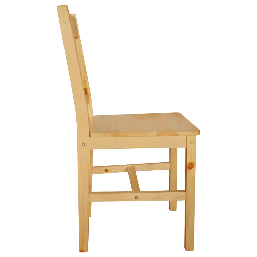 vidaXL Jedálenské stoličky 6 ks, borovicové drevo