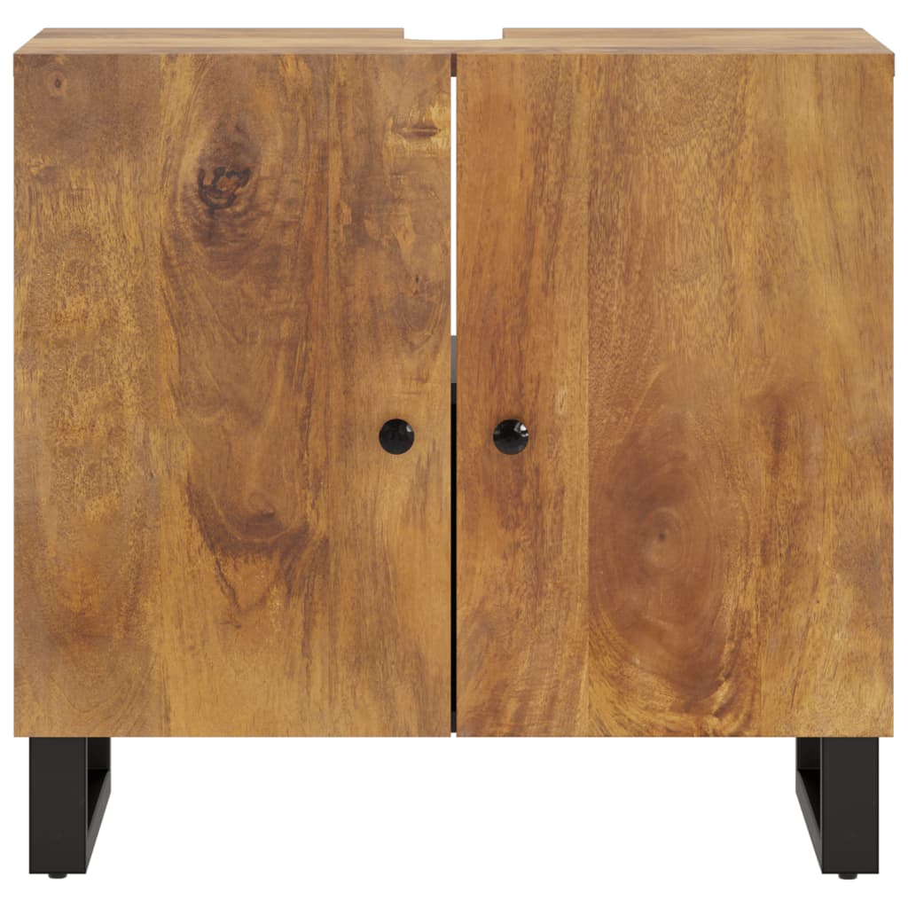 vidaXL Umývadlová skrinka 62x33x58 cm mangovník a kompozitné drevo