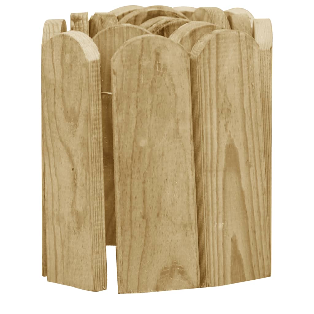 vidaXL Trávnikové lemy 3ks 120 cm impregnované borovicové drevo