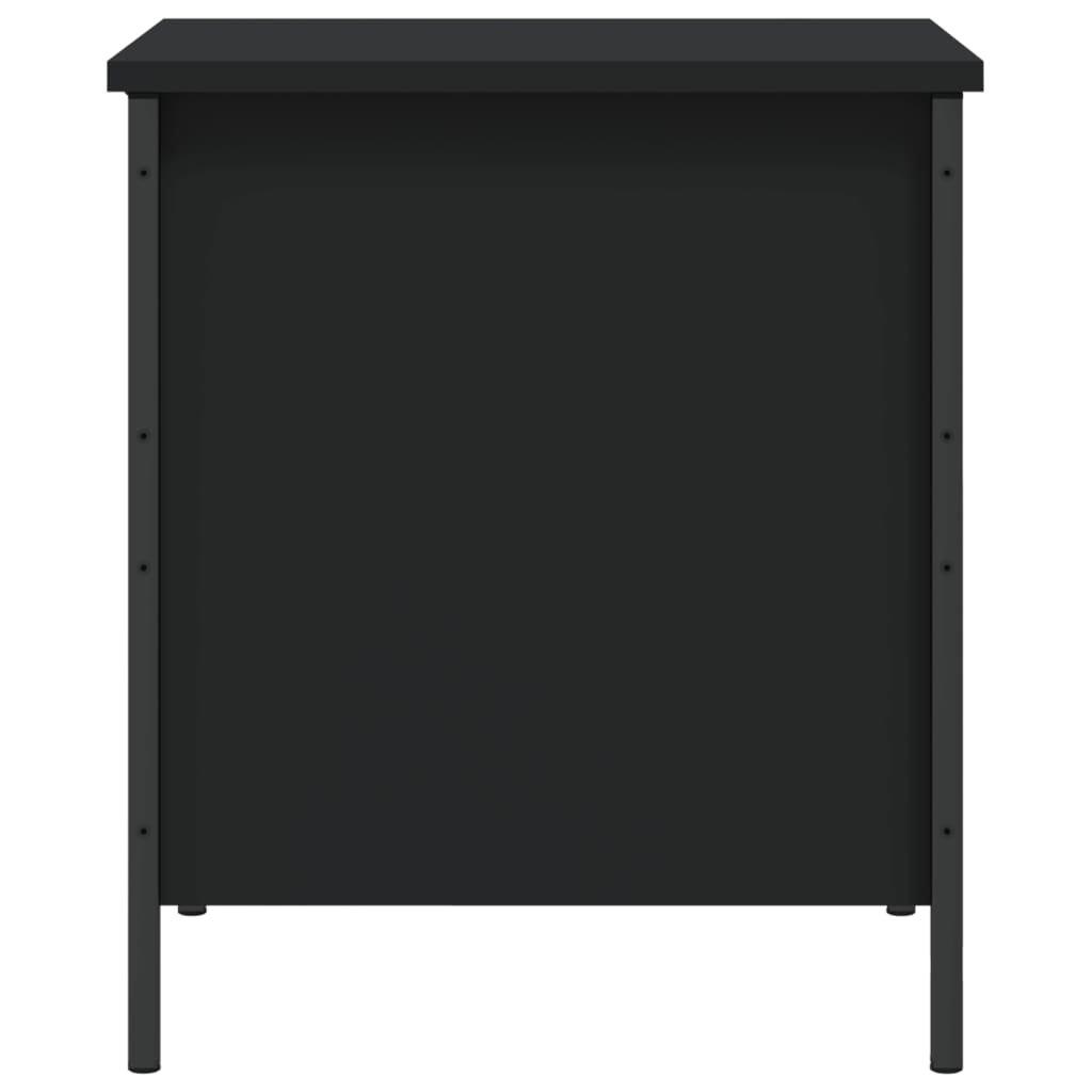 vidaXL Úložná lavička čierna 40x42,5x50 cm kompozitné drevo
