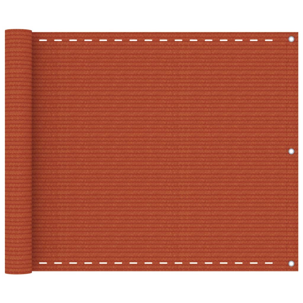 vidaXL Balkónová markíza oranžová 75x500 cm HDPE