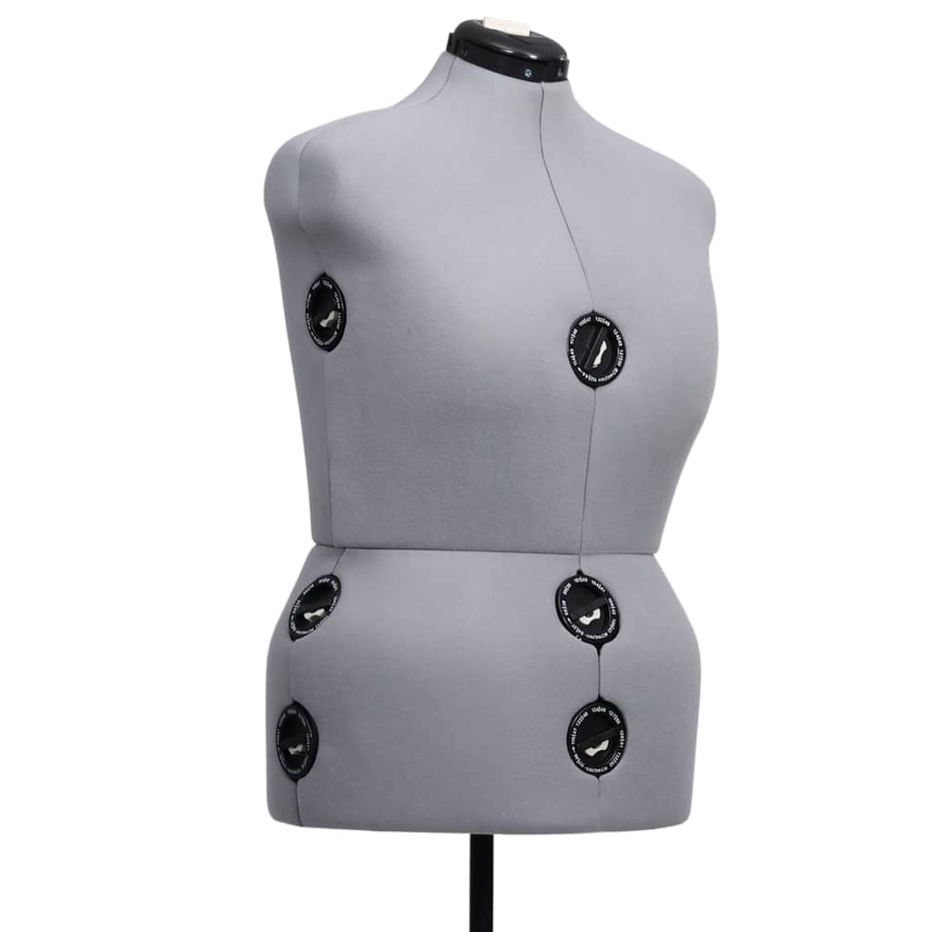 vidaXL Nastaviteľná figurína na šaty pre ženy sivá veľkosť L 44-50