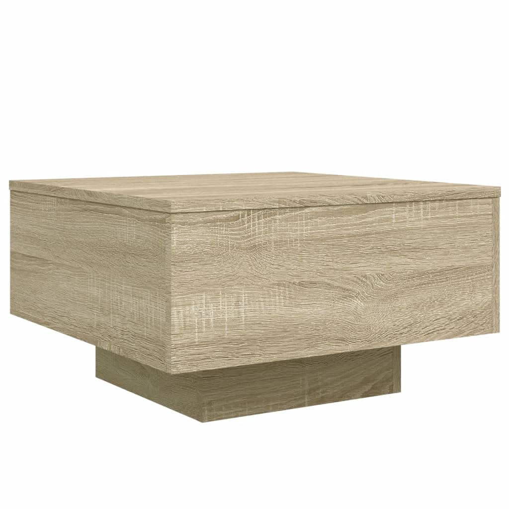 vidaXL Konferenčný stolík dub sonoma 55x55x31 cm kompozitné drevo