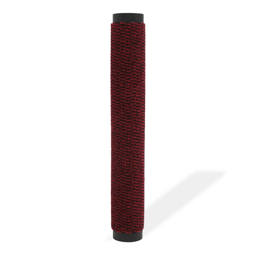 vidaXL Rohožka pred dvere, obdĺžniková, všívaná, 90x150 cm, červená