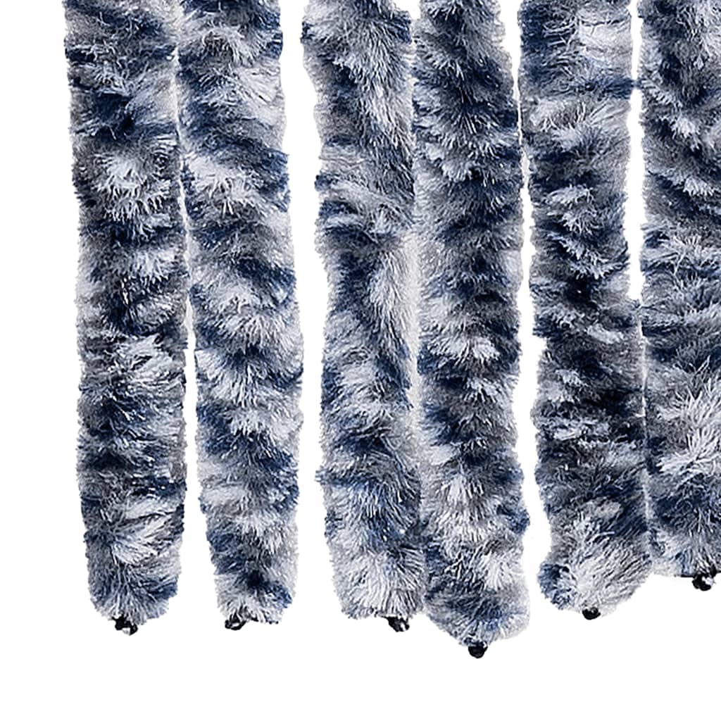 vidaXL Záves proti hmyzu, modro biely 100x200 cm, ženilka