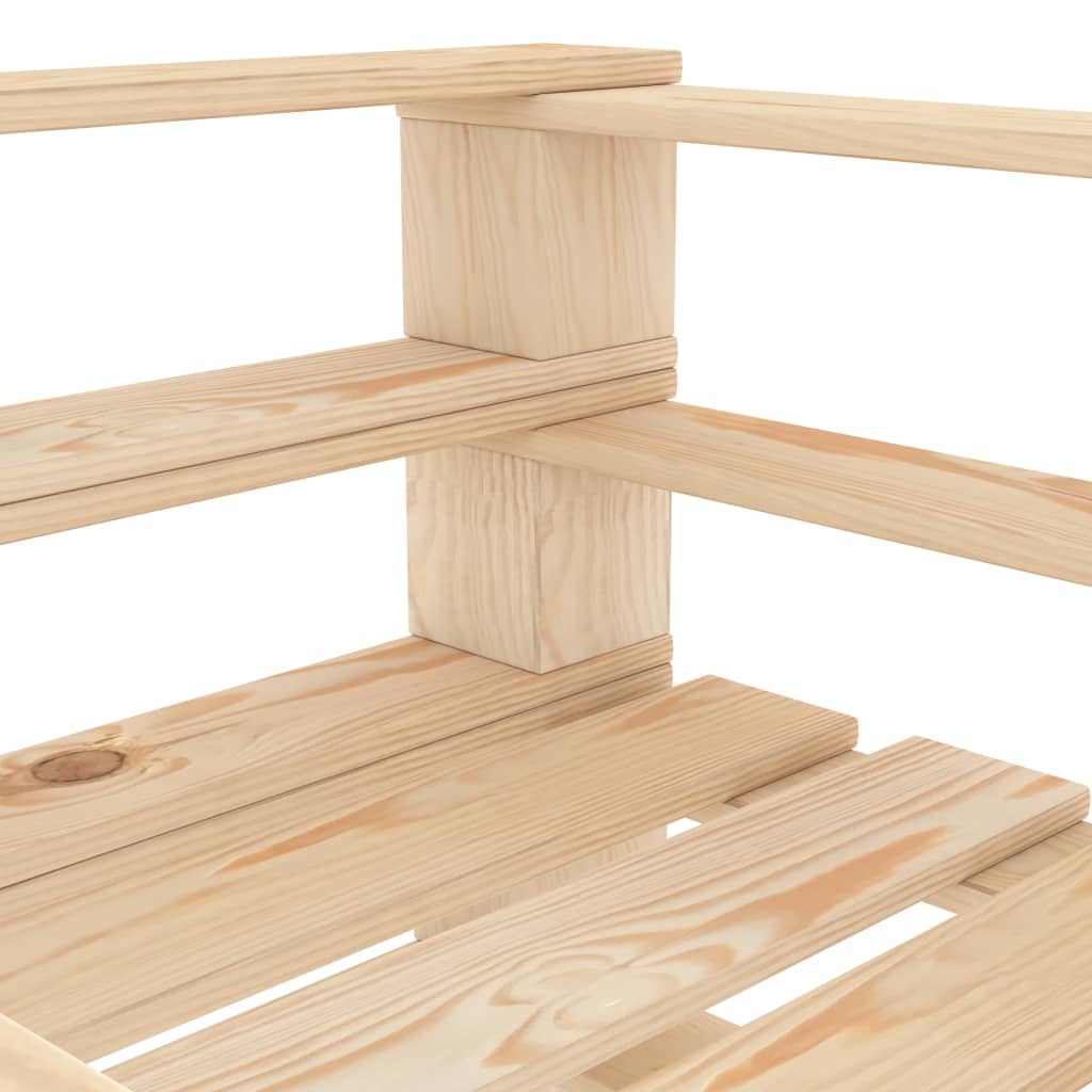 vidaXL 7-dielna záhradná sedacia súprava paletové drevo