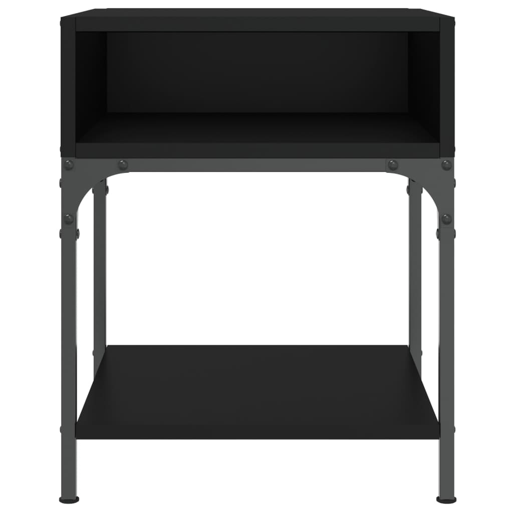 vidaXL Nočný stolík čierny 40x41x50 cm kompozitné drevo