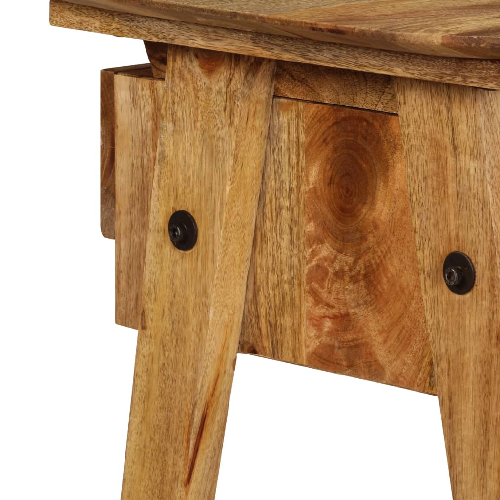 vidaXL Písací stôl z mangovníkového dreva 110x50x76 cm