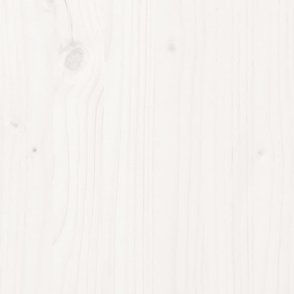 vidaXL Posteľný rám borovicový masív 120x190 cm biely malé dvojlôžko