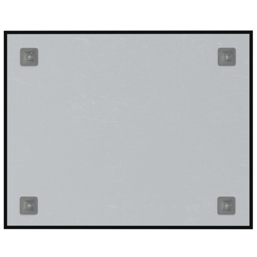 vidaXL Nástenná magnetická tabuľa čierna 50x40 cm tvrdené sklo