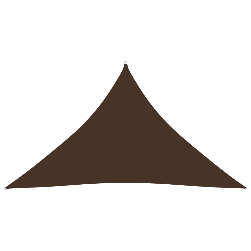 vidaXL Tieniaca plachta oxfordská látka trojuholníková 4x4x5,8 m hnedá