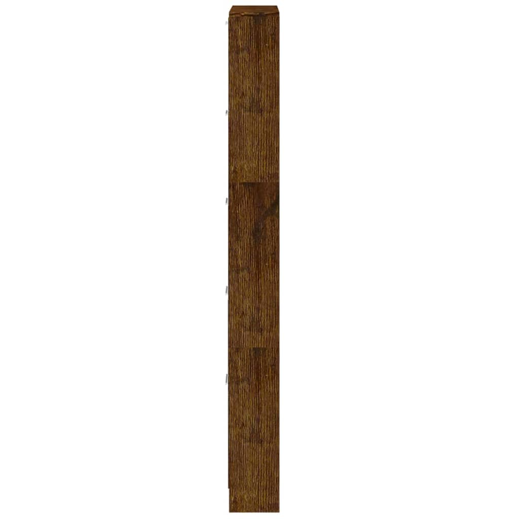 vidaXL Botník dymový dub 59x17x169 cm spracované drevo