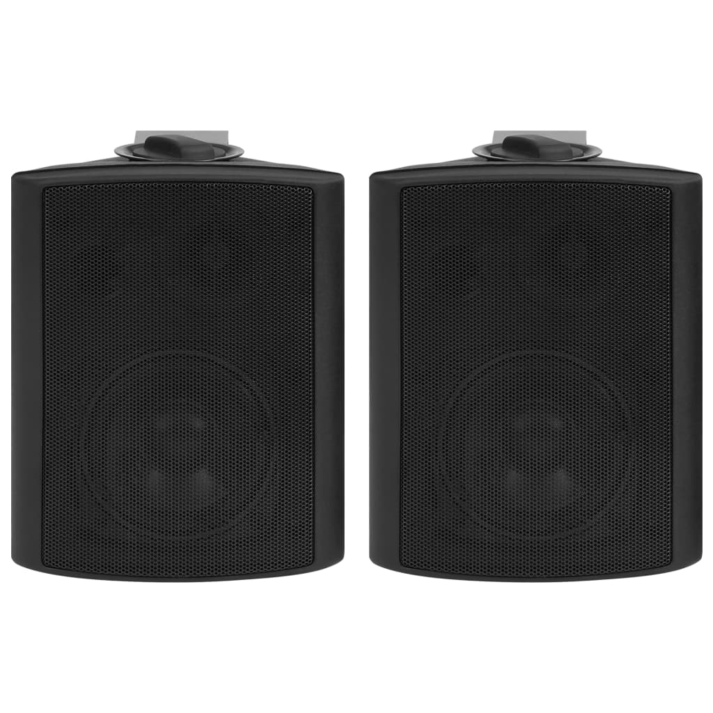 vidaXL Nástenné stereo reproduktory 2 ks čierne interiér+exteriér 80 W