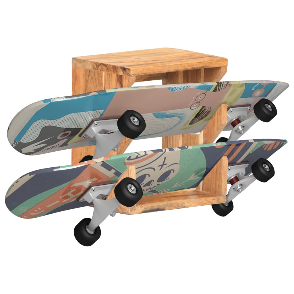 vidaXL Nástenný držiak na skateboard 25x20x30 cm masívne akáciové drevo