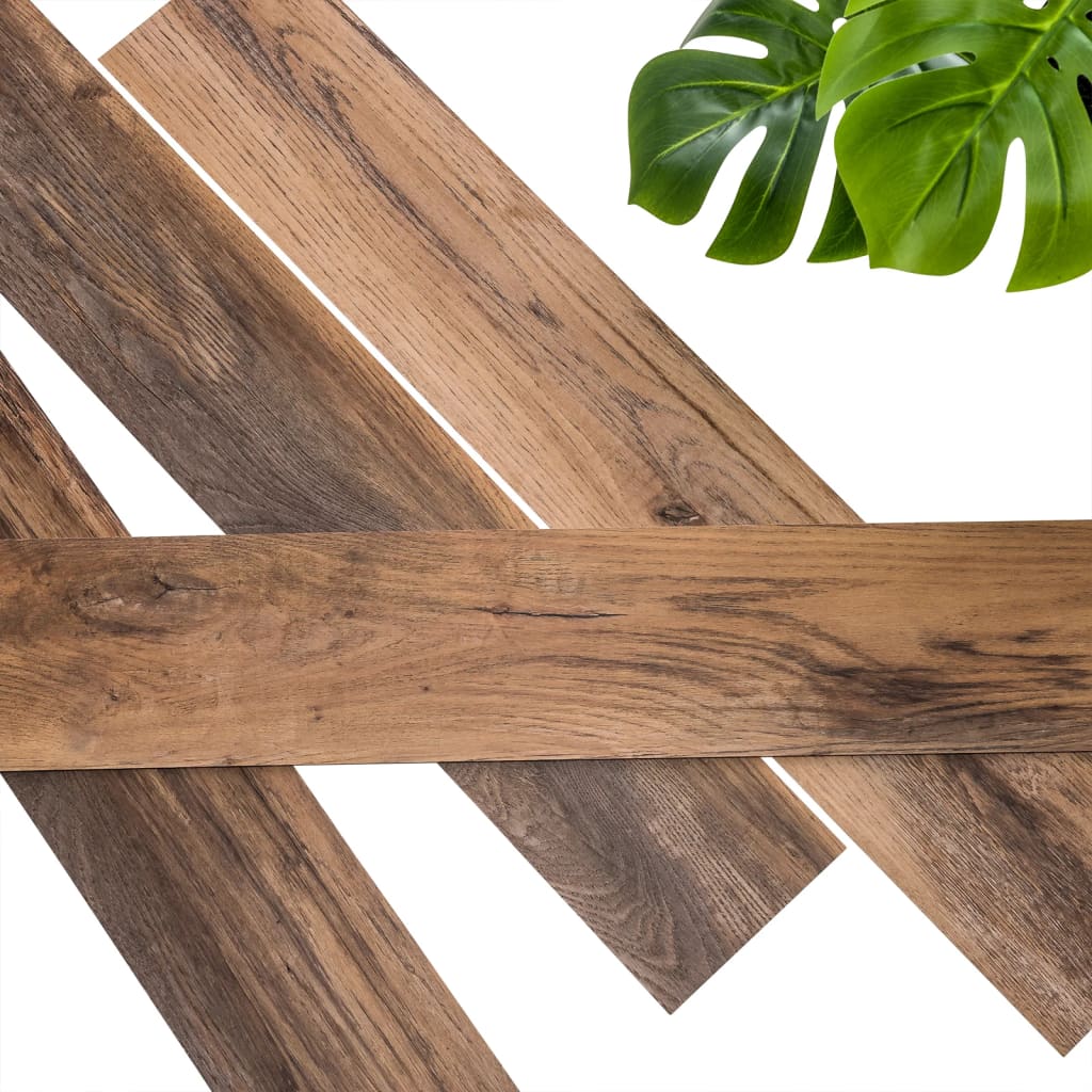 WallArt Drevené lišty zostarnuté dubové drevo tmavohnedé