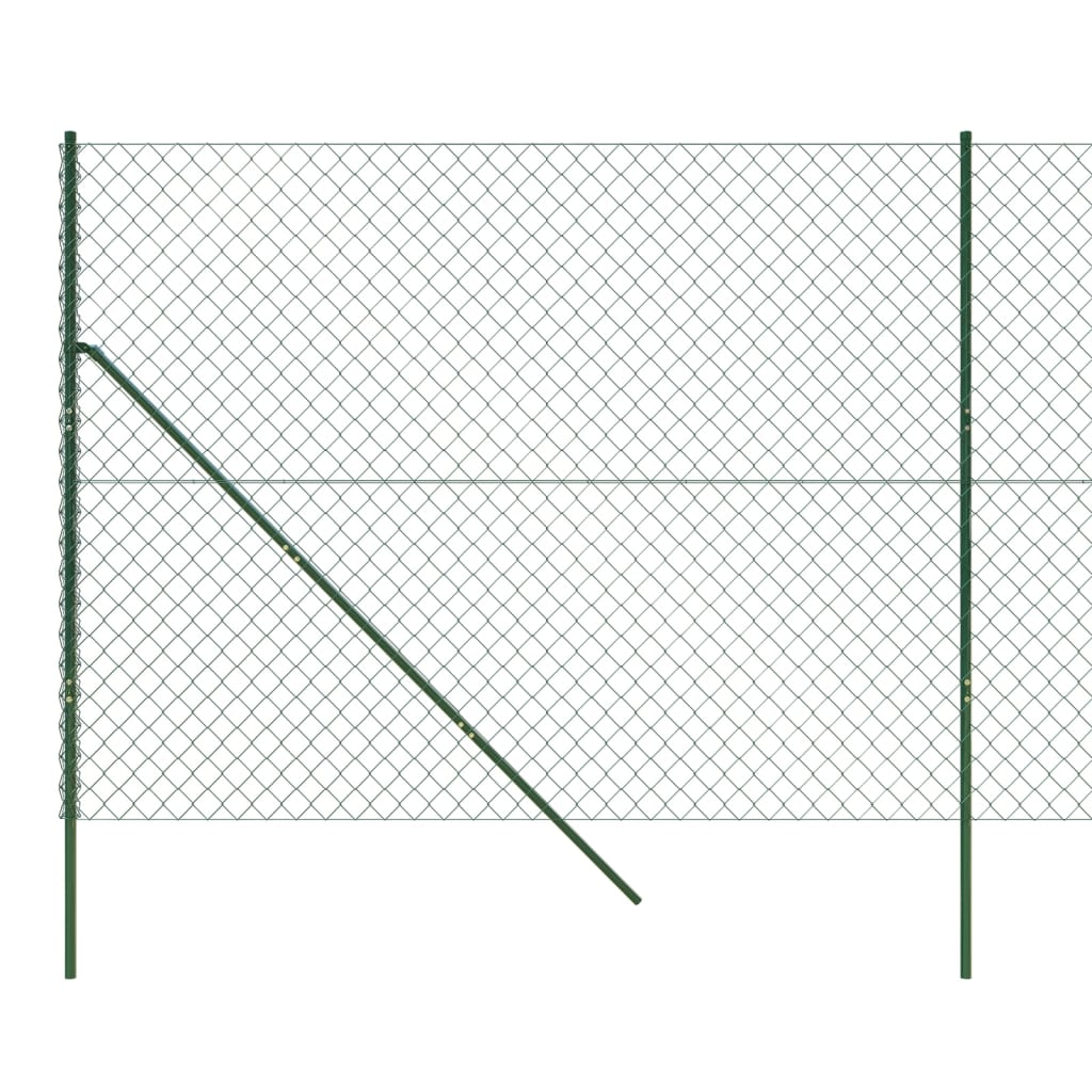 vidaXL Drôtený plot zelený 1,8x25 m