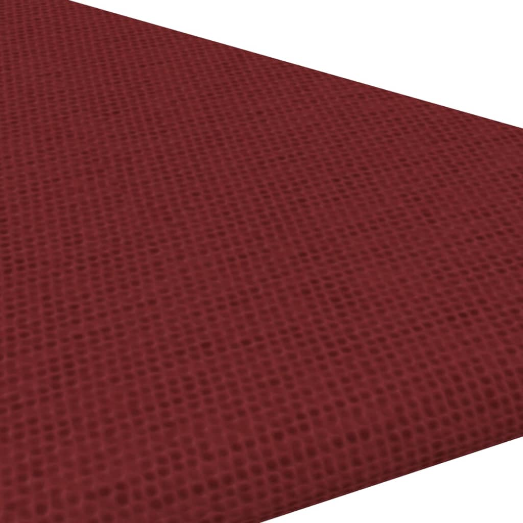 vidaXL Nástenné panely 12 ks vínovo-červené 30x30 cm látkové 0,54 m²