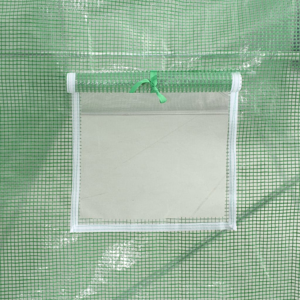 vidaXL Fóliovník s oceľovým rámom zelený 18 m² 6x3x2 m