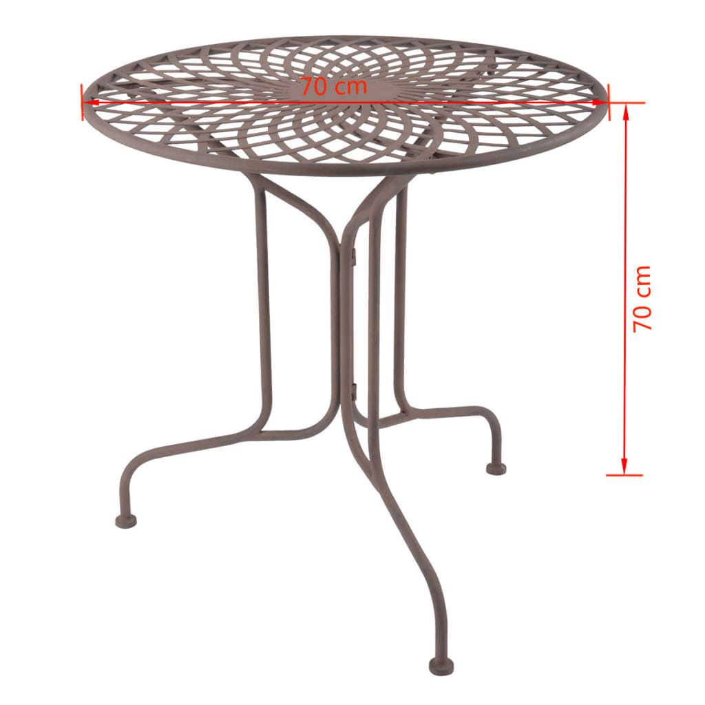 Esschert Design Stôl v starom anglickom štýle kovový MF007
