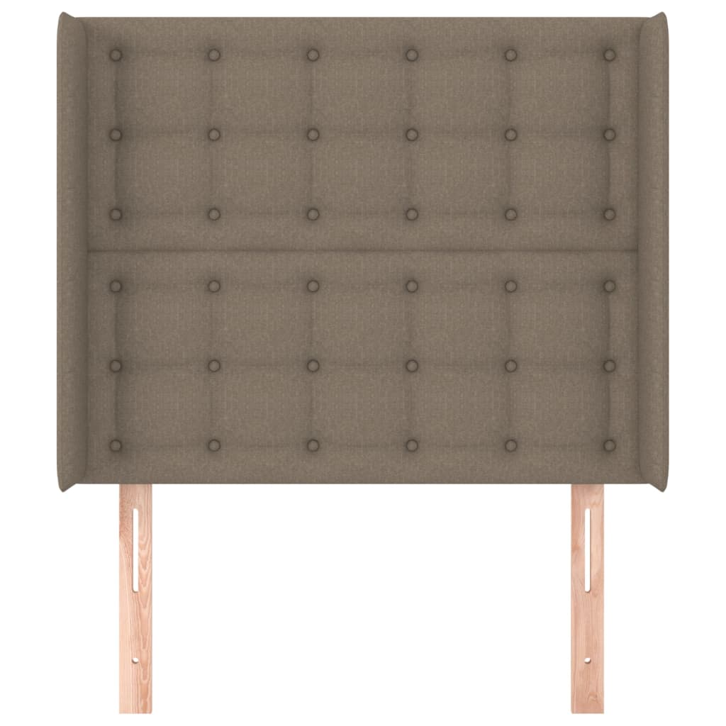 vidaXL Čelo postele so záhybmi sivohnedé 83x16x118/128 cm látka