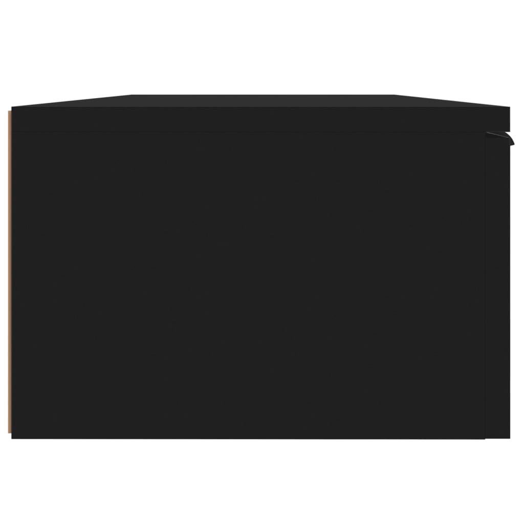 vidaXL Nástenná skrinka čierna 68x30x20 cm kompozitné drevo