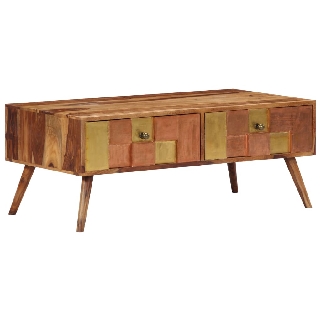 vidaXL Konferenčný stolík zo sheeshamového dreva 100x50x39 cm