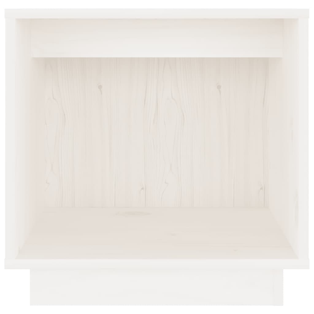 vidaXL Nočné stolíky 2 ks biele 40x30x40 cm masívne borovicové drevo